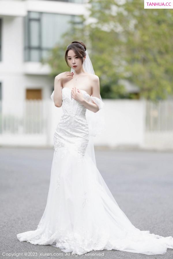 梦心玥  [XiuRen]高清写真图 2023.08.30 No.7310 梦心玥 婚纱美腿第3张图片